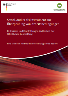 Cover der Studie: Sozial-Audits als Instrument zur Überprüfung von Arbeitsbedingungen